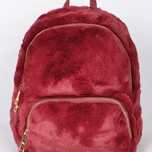 Lucky Faux Fur backpack  bag